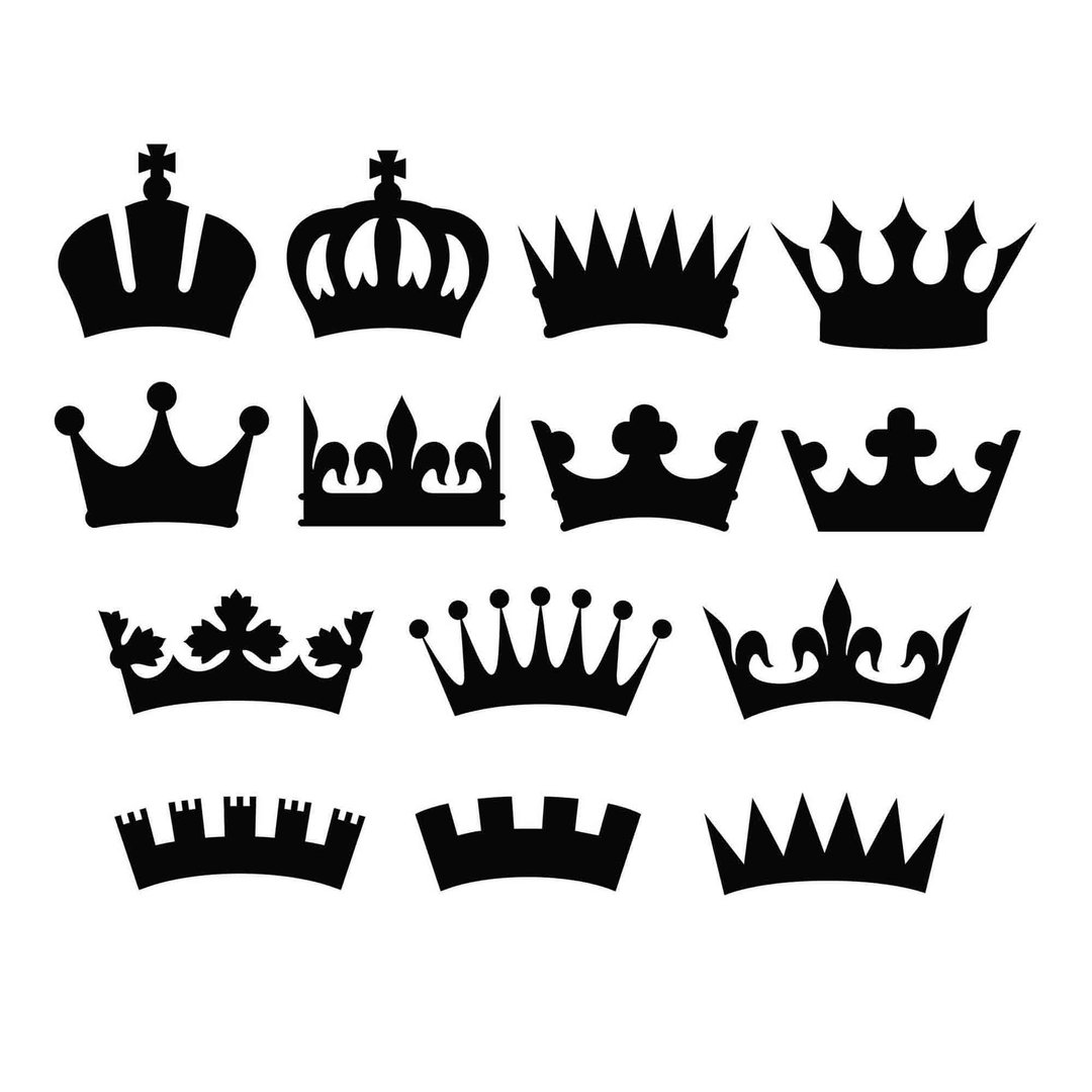 Crown svg, crowns svg, crown template, crown pdf, crown png, crowns png, Cricut - 图文模板设计 - 其他材质 