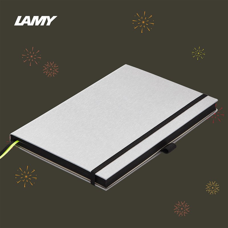 【定制服务】LAMY 钢笔用硬式A5笔记本 / notebook恒星系列 银黑 - 笔记本/手帐 - 纸 黑色