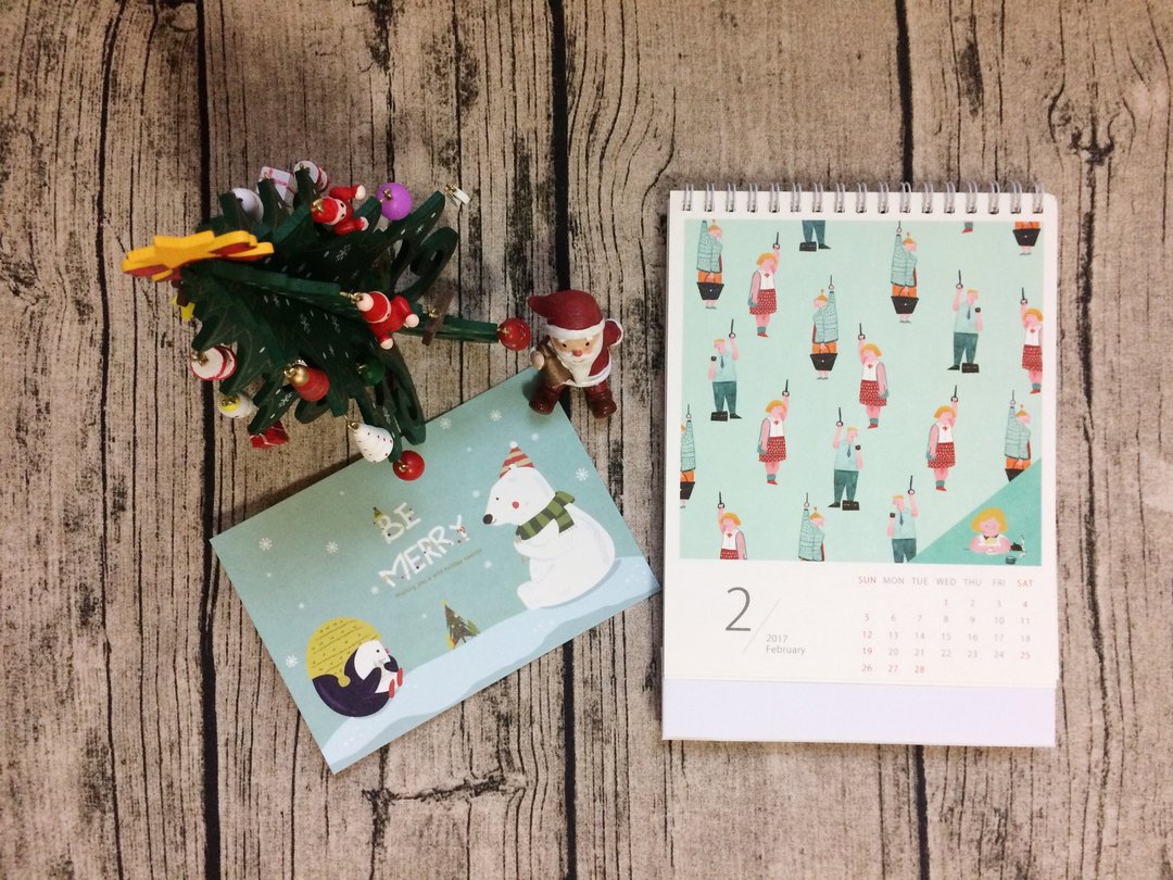 2017黄鼻子one day calendar 桌历 - 年历/台历 - 纸 白色