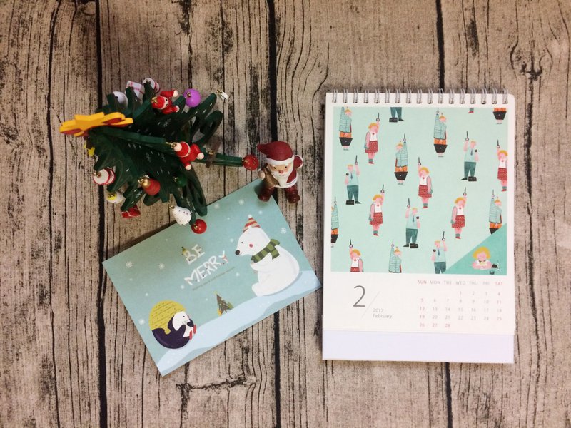 2017黄鼻子one day calendar 桌历 - 年历/台历 - 纸 白色