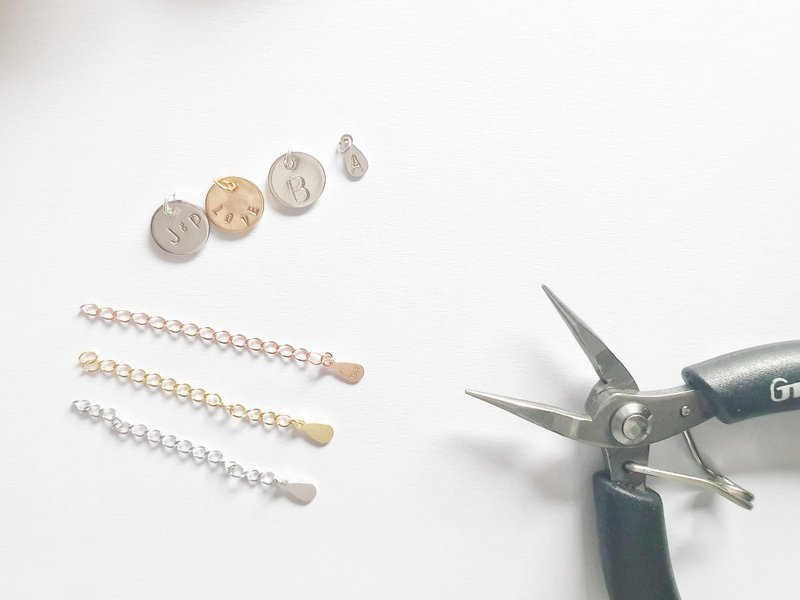 限加购 定制化服务 手敲字链尾 吊饰 - 其他 - 银 银色