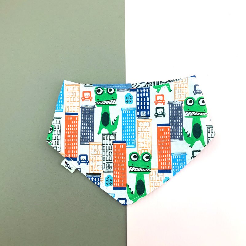 围兜兜。霸气狮王+城市恐龙 - 围嘴/口水巾 - 棉 