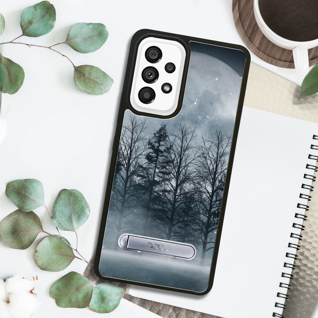 Samsung A55/A54/A35/A34/A25 5G 减震立架手机壳-夜月 - 手机壳/手机套 - 其他材质 多色