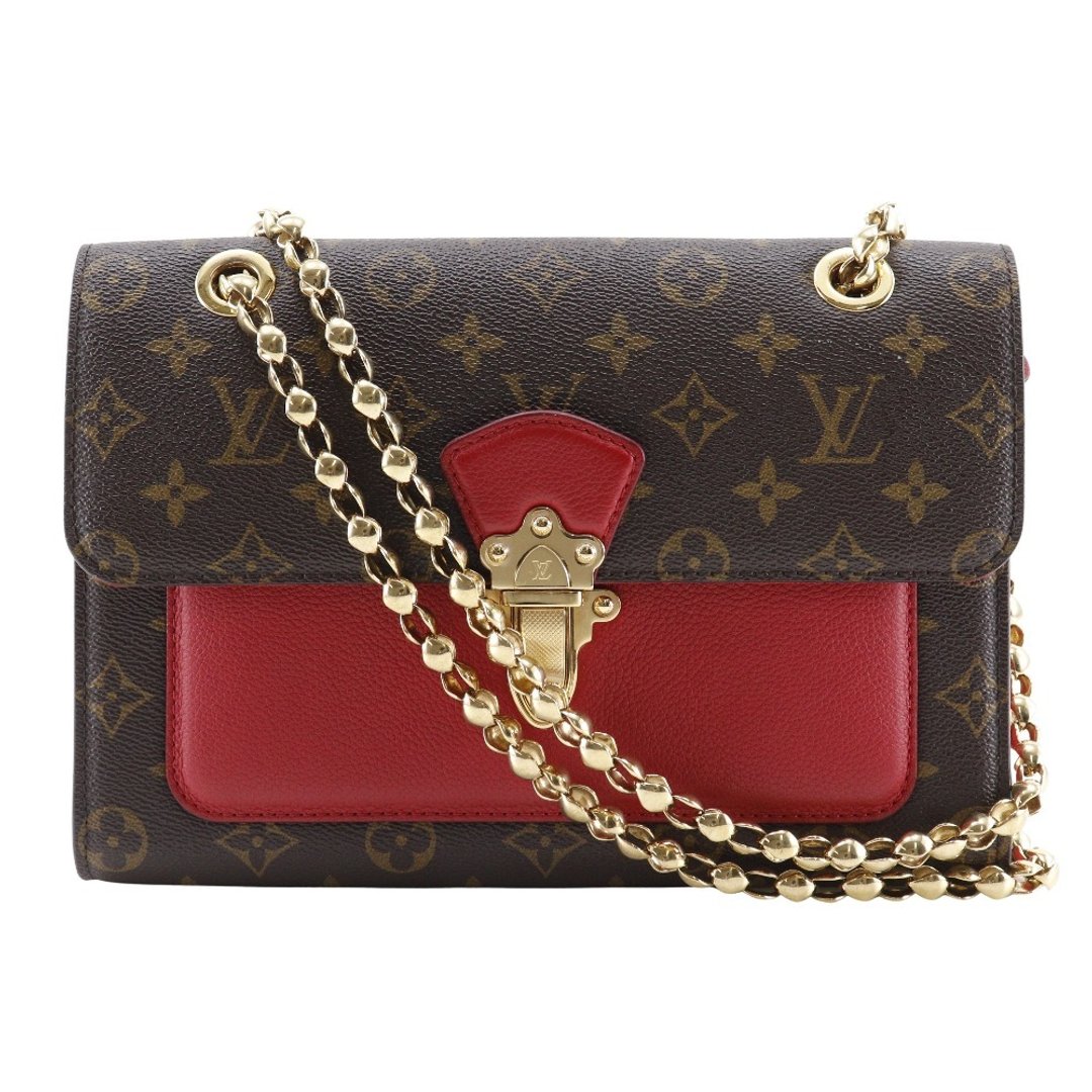[日本直送] Louis Vuitton Victoire 单肩包 链条单肩包 M41731 Cerise 女款 [二手] - 侧背包/斜挎包 - 人造皮革 咖啡色