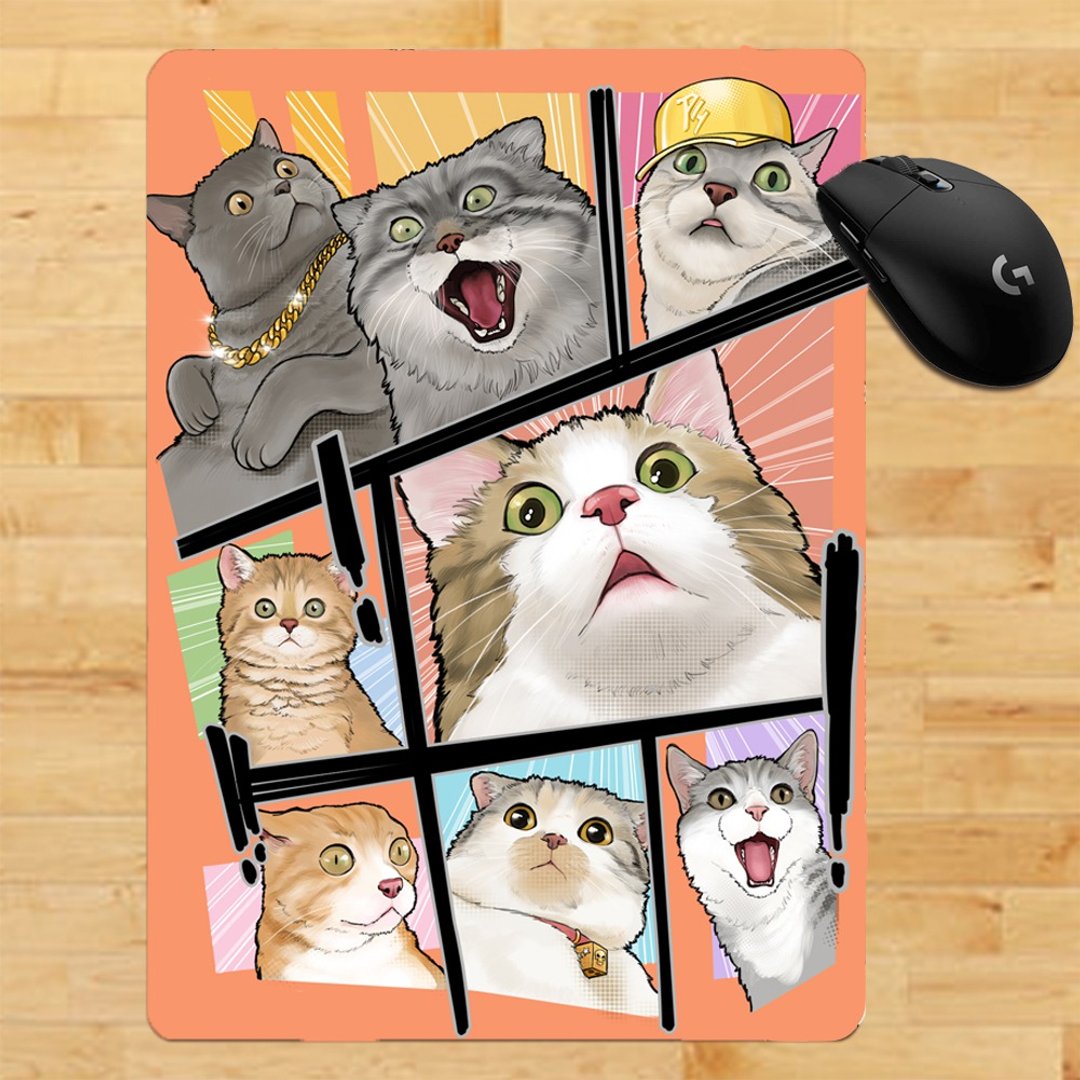 3猫小铺~Oh my cat鼠标垫 - 鼠标垫 - 塑料 