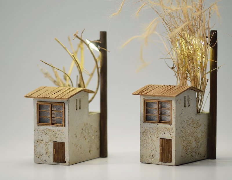 老路灯小屋(订制) - 摆饰 - 水泥 咖啡色