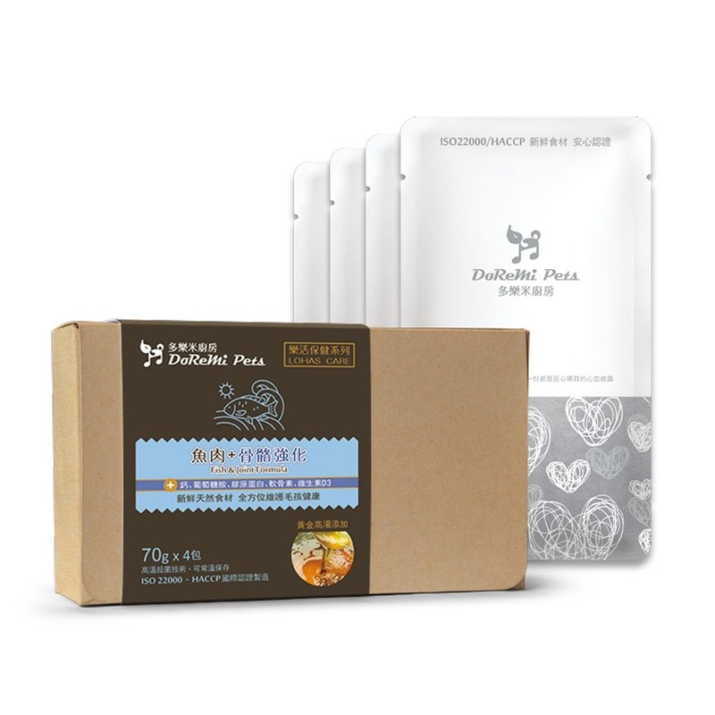 【多乐米厨房】乐活保健 台湾鲷+骨骼强化(添加葡萄糖胺、软骨素) - 猫罐头/鲜食 - 新鲜食材 蓝色