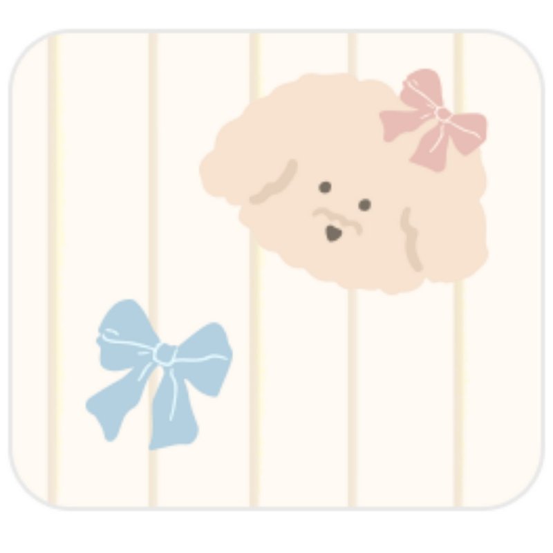 韩国 Bebenuvo 通用型透气坐垫 - 奶油贵宾 - 婴儿车/手推车 - 其他人造纤维 