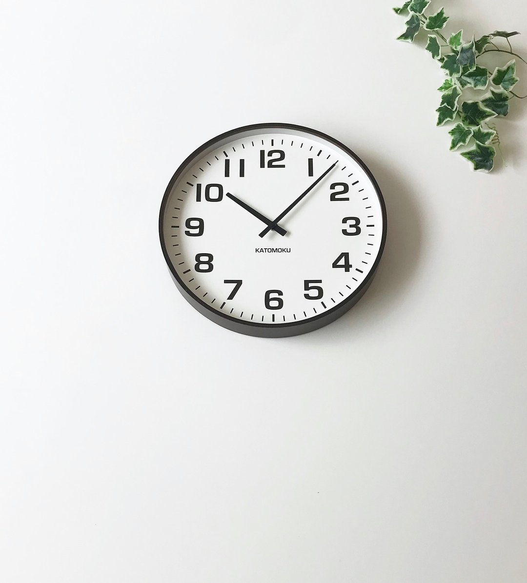 KATOMOKU plywood clock 15 棕色 (km-92BR) 挂钟  日本制造 - 时钟/闹钟 - 木头 咖啡色