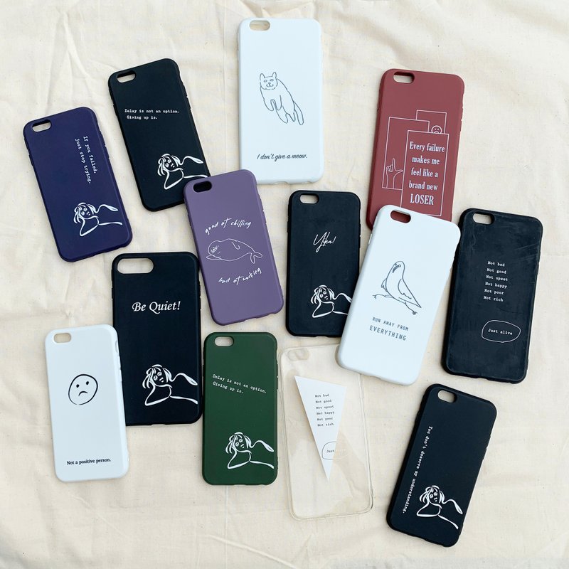 福利品特价出清 iPhone 手机壳 / 全包雾面软壳 - 手机壳/手机套 - 橡胶 多色