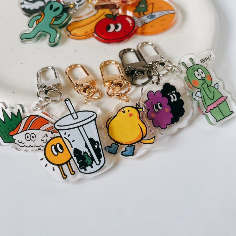 快速出货】定制化压克力吊饰 来图即可做钥匙圈 Q版 卡通 - 其他 - 压克力 