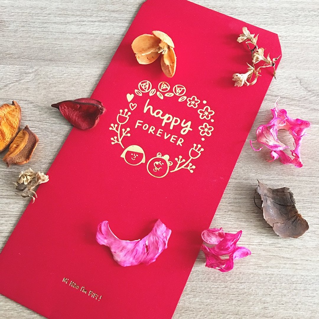 Happy Forever－FIFI 快乐红包袋－五入 - 红包/春联 - 纸 红色