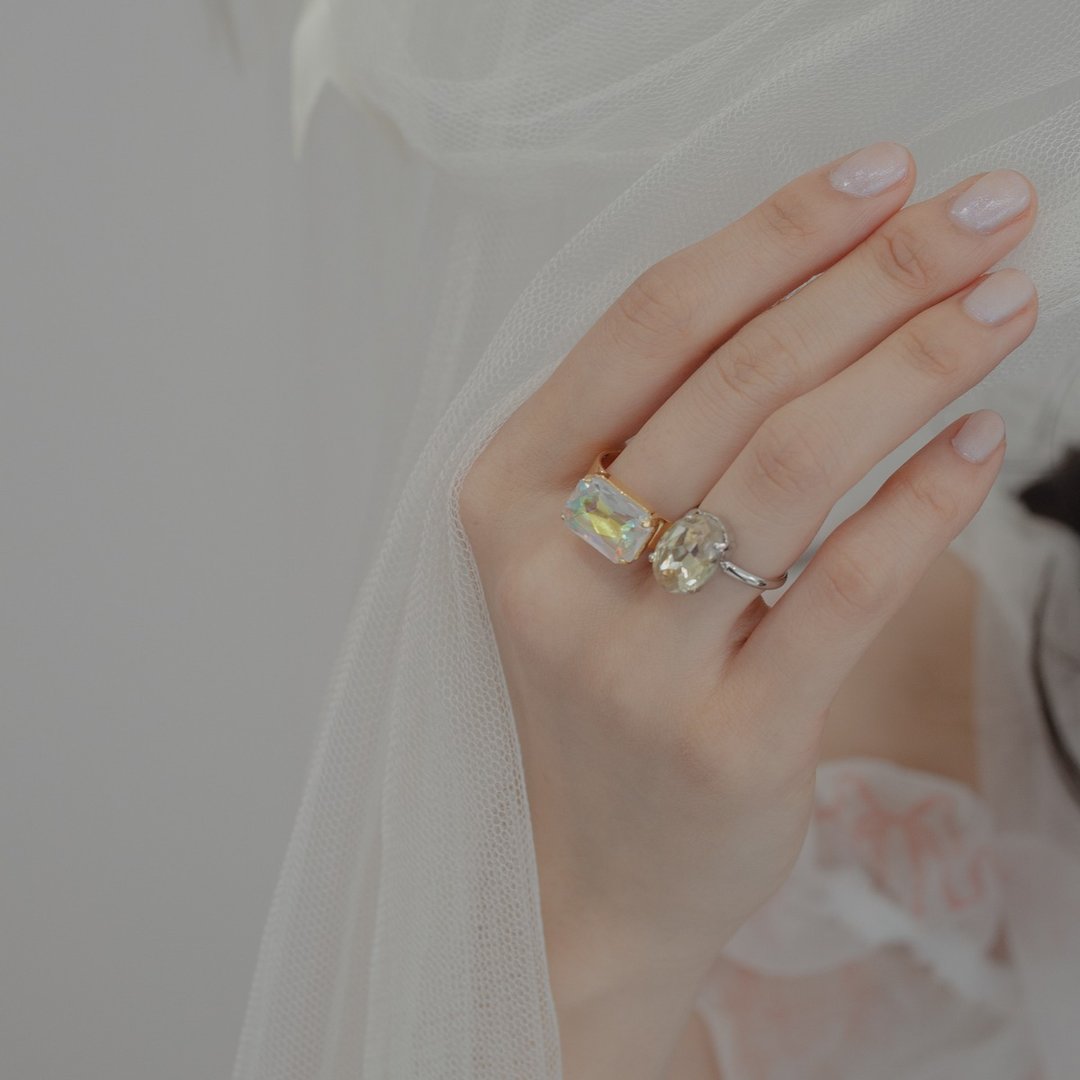 Dawn Ring [You can choose the color of the parts] - 戒指 - 玻璃 