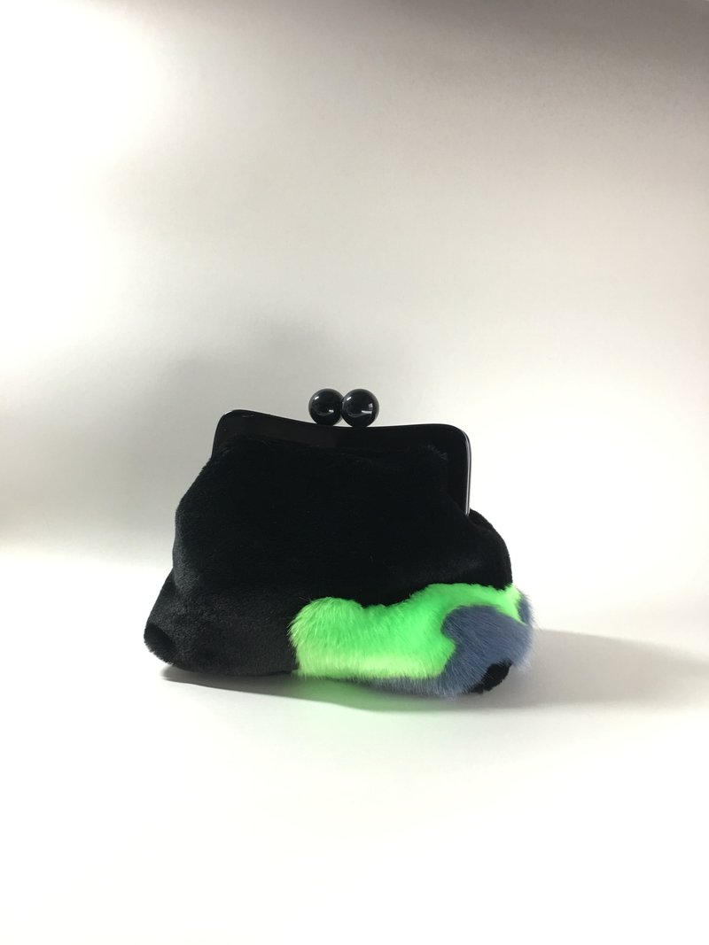 迷雾绒毛口金包 液化湖泊 - 手提包/手提袋 - 其他人造纤维 黑色