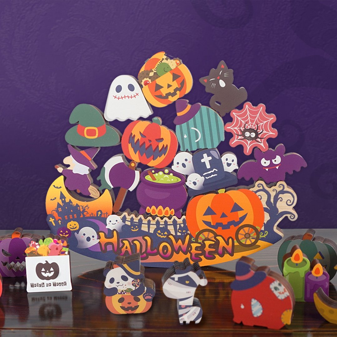 Halloween 堆叠乐 - 玩具/玩偶 - 木头 黑色