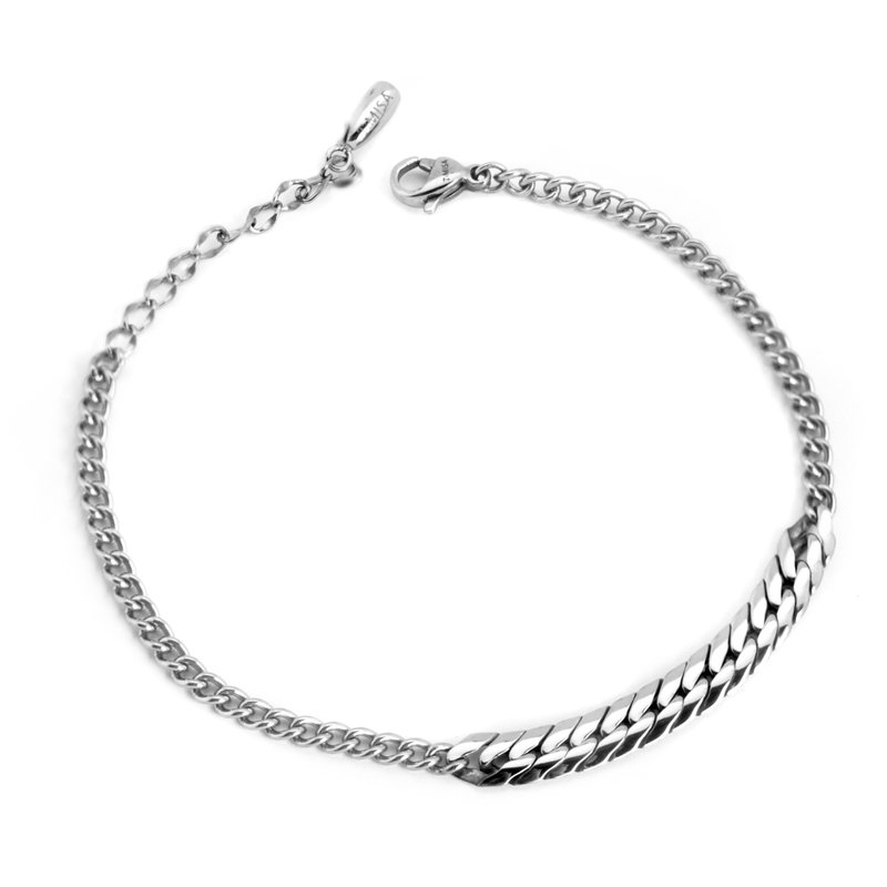 女神 细款 纯钛手链 (抗敏/永不变质/FreeSize) - 手链/手环 - 其他金属 银色