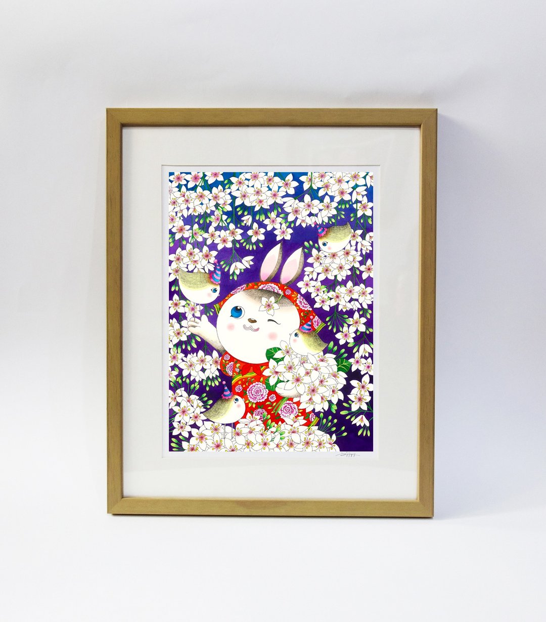 疗愈插画 **复制画C**(含框) 包邮 - 海报/装饰画/版画 - 纸 