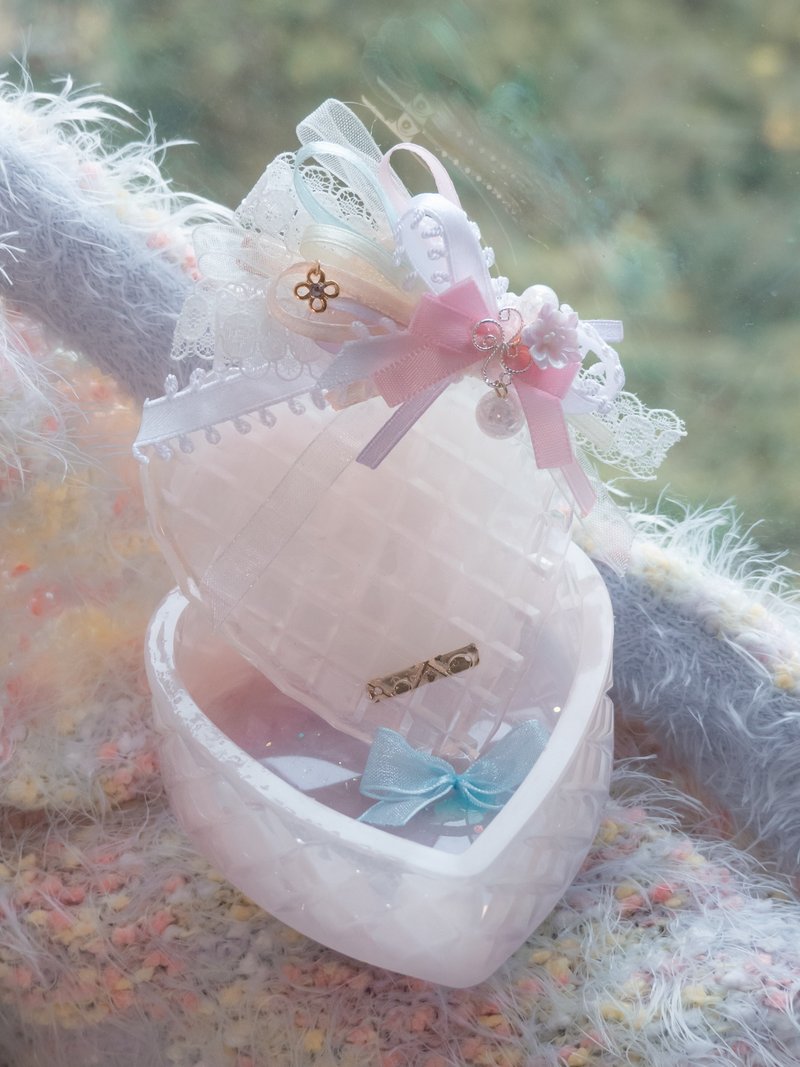 ZODIAC: 天鹅座 ✕ 白羽  / 璞羽迷你多层蝴蝶结丝带多用途头夹 - 发饰 - 粘土 白色