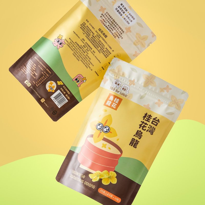 【Sage Tea 原叶茶包 - 有绳】 【随机新旧包装】 桂花乌龙 10个 - 茶 - 新鲜食材 白色