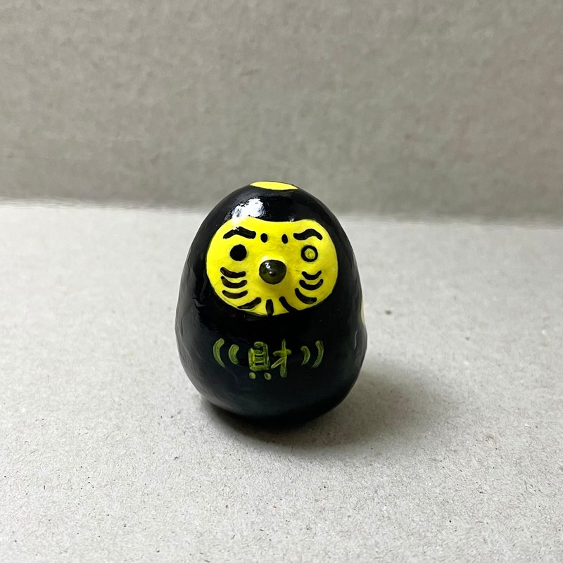 达摩 招财鸟 - 摆饰 - 粘土 黑色