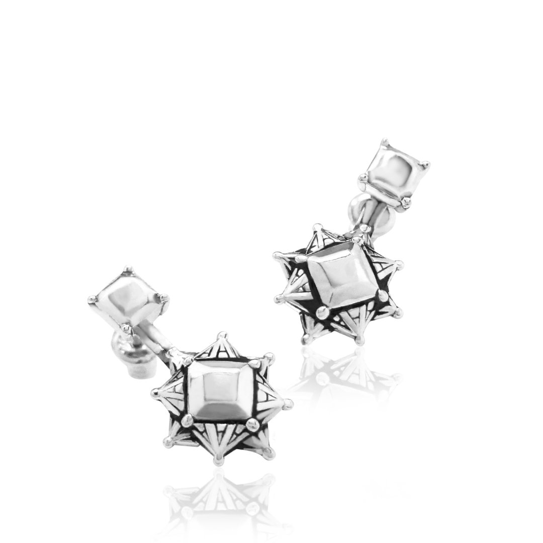 Meru earring - 耳环/耳夹 - 银 银色