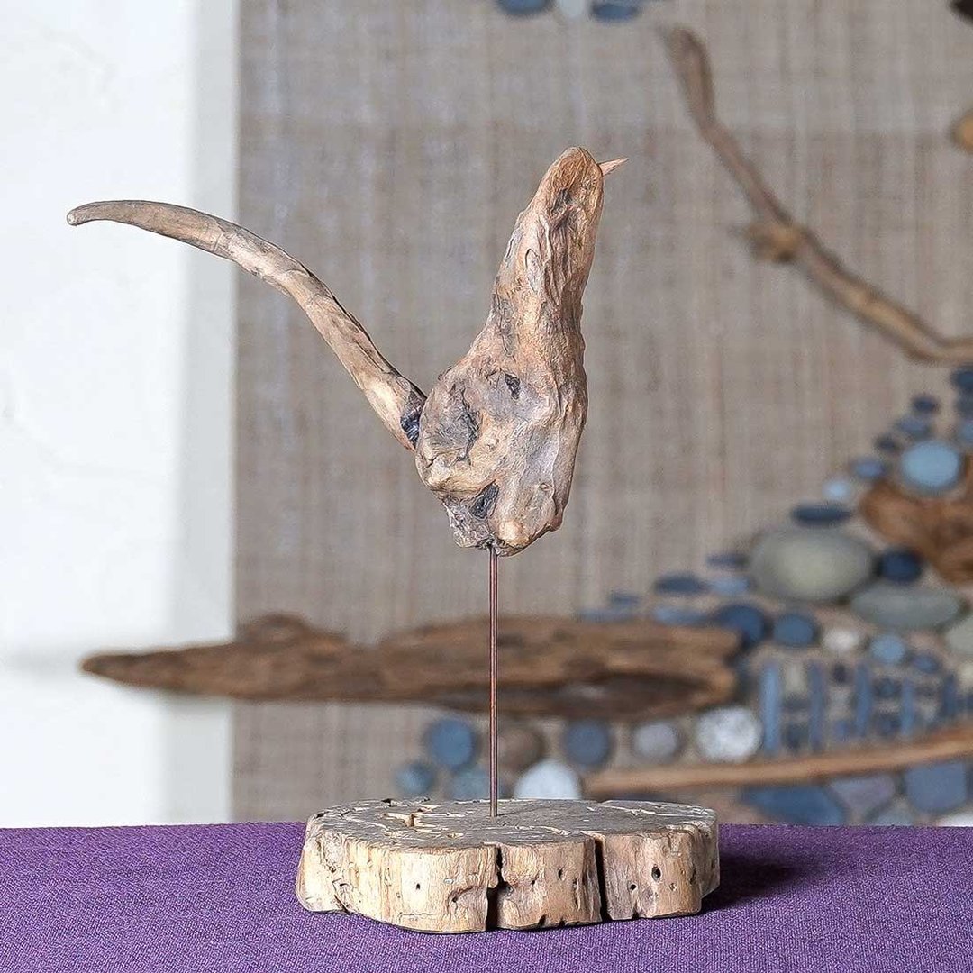 driftwood bird bird decorative bird objects bird goods S saiz 151 - 摆饰 - 木头 咖啡色