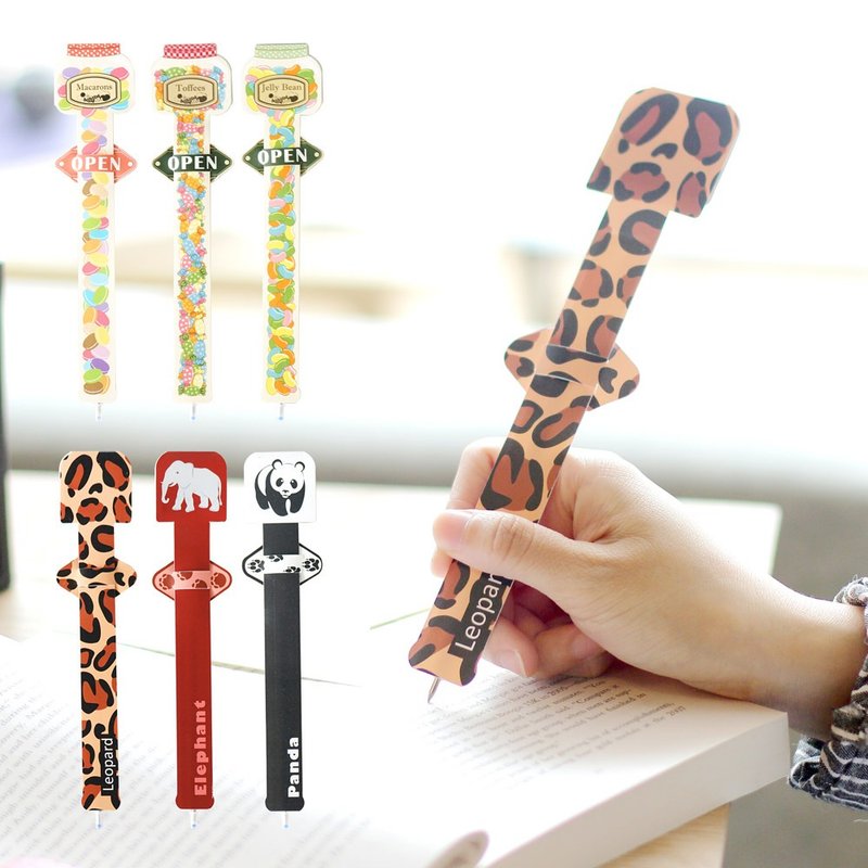 现货 指标书签笔 原子笔书签 夹页磁铁书签设计 婚礼小物 - 圆珠笔/中性笔 - 塑料 多色
