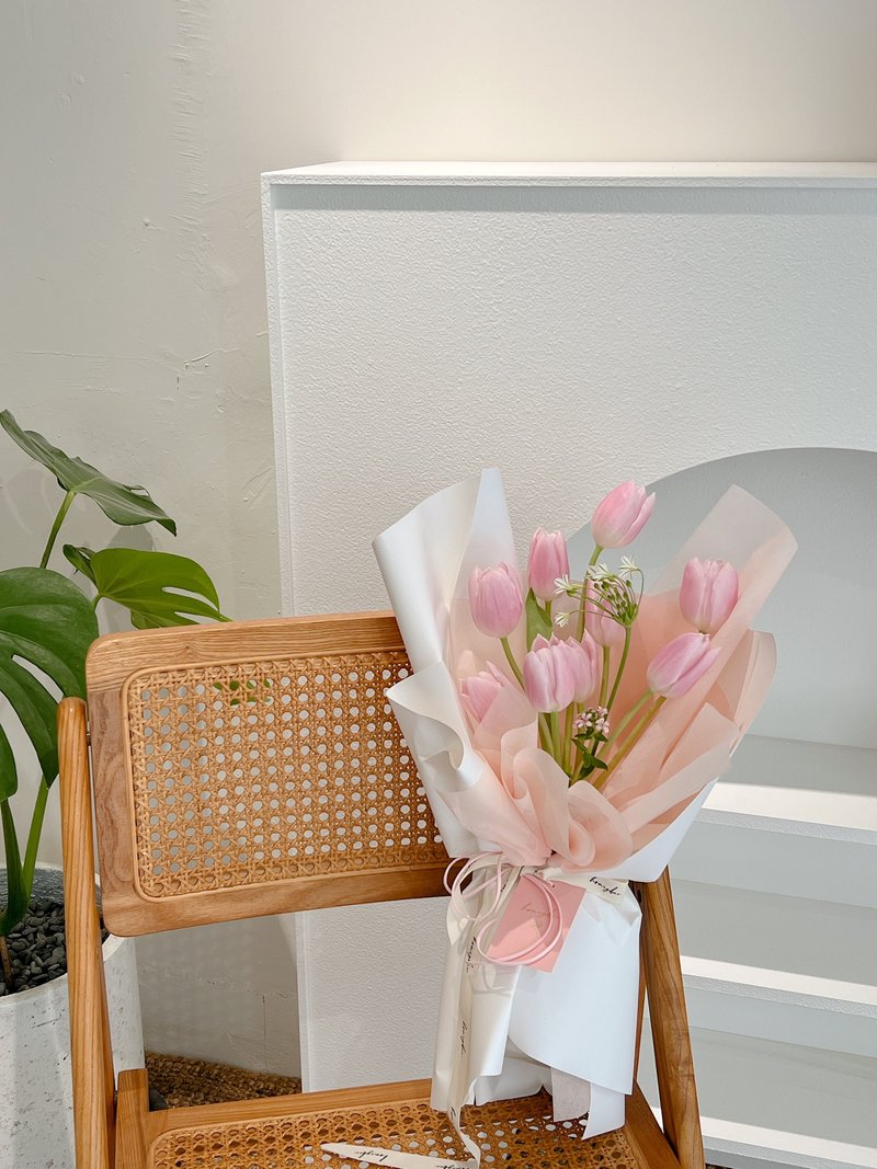 郁金香花束 - 干燥花/捧花 - 植物．花 多色