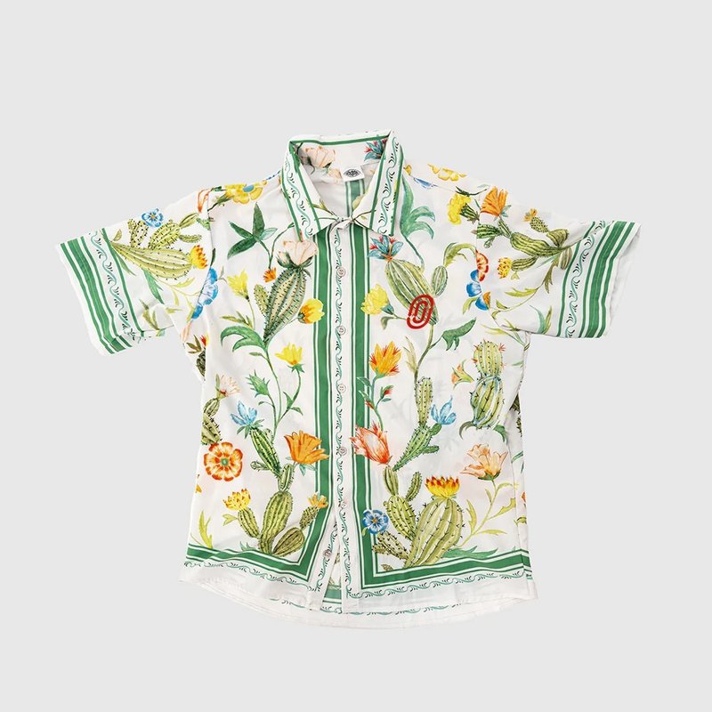 【Ostroy】Cactus Flower Resort Shirt_休闲衬衫 - 自行车/周边 - 聚酯纤维 多色