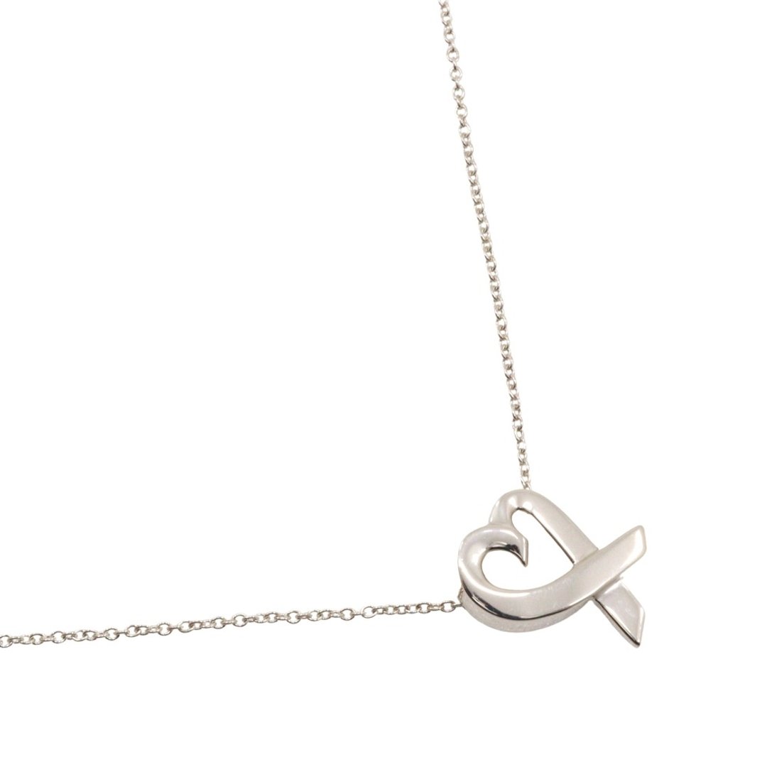 【日本直送】蒂芙尼 TIFFANY&Co. 拥抱爱心项链 Paloma Picasso 纯银925 爱心坠饰 约3.0g 女仕款【二手】 - 项链 - 银 银色