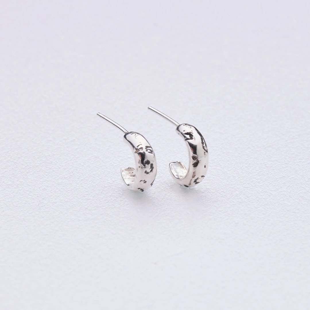 Leopard earrings 25 - 耳环/耳夹 - 纯银 