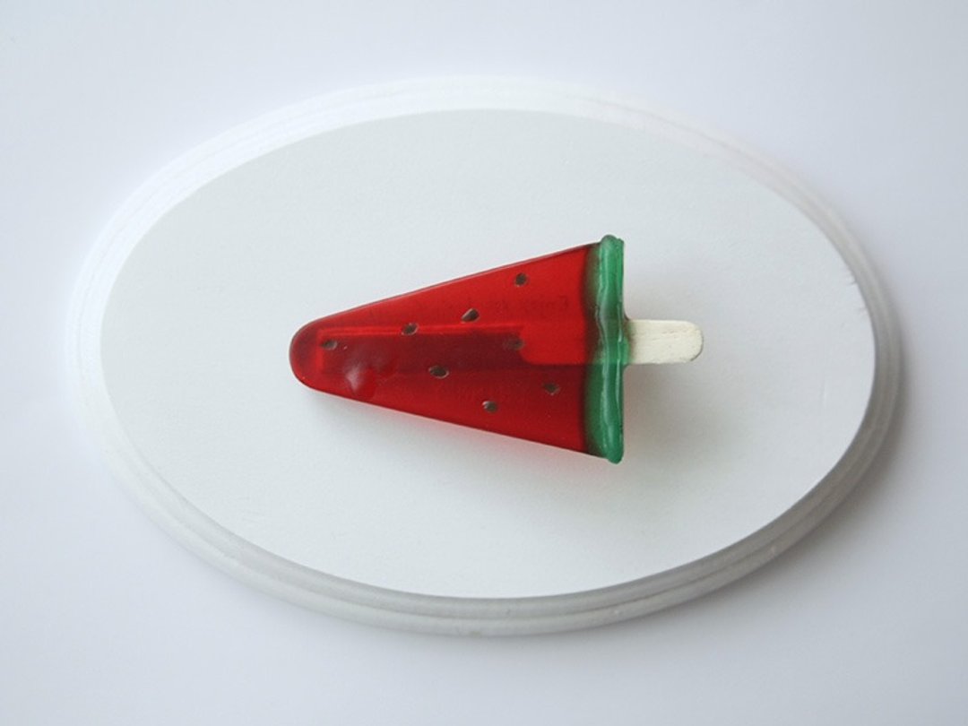 Ice bar hair clip watermelon - 发饰 - 塑料 红色