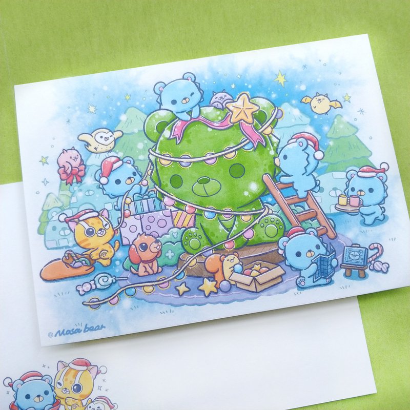-Mosabear-原创明信片-圣诞时光 - 卡片/明信片 - 纸 