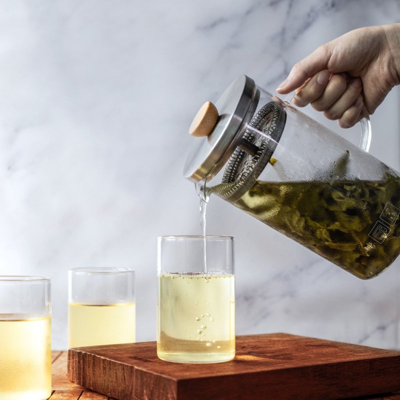 冷热两用冲茶壶/泡茶壶 400/600/1000ml - 茶具/茶杯 - 玻璃 橘色