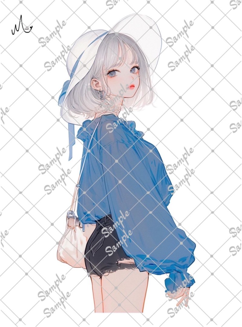 原创人物贴纸 8月新款 - 贴纸 - 纸 