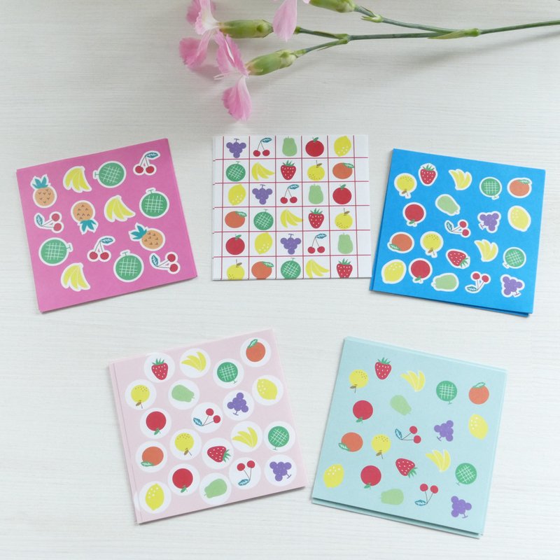 折纸备忘录水果 - 笔记本/手帐 - 纸 多色