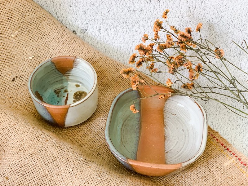 杯配皿组合 - 茶具/茶杯 - 陶 