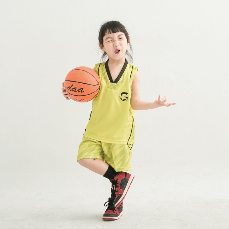 é Grato 儿童 篮球套装 (勇士黄) 吸湿排汗运动套装 - 其他 - 聚酯纤维 