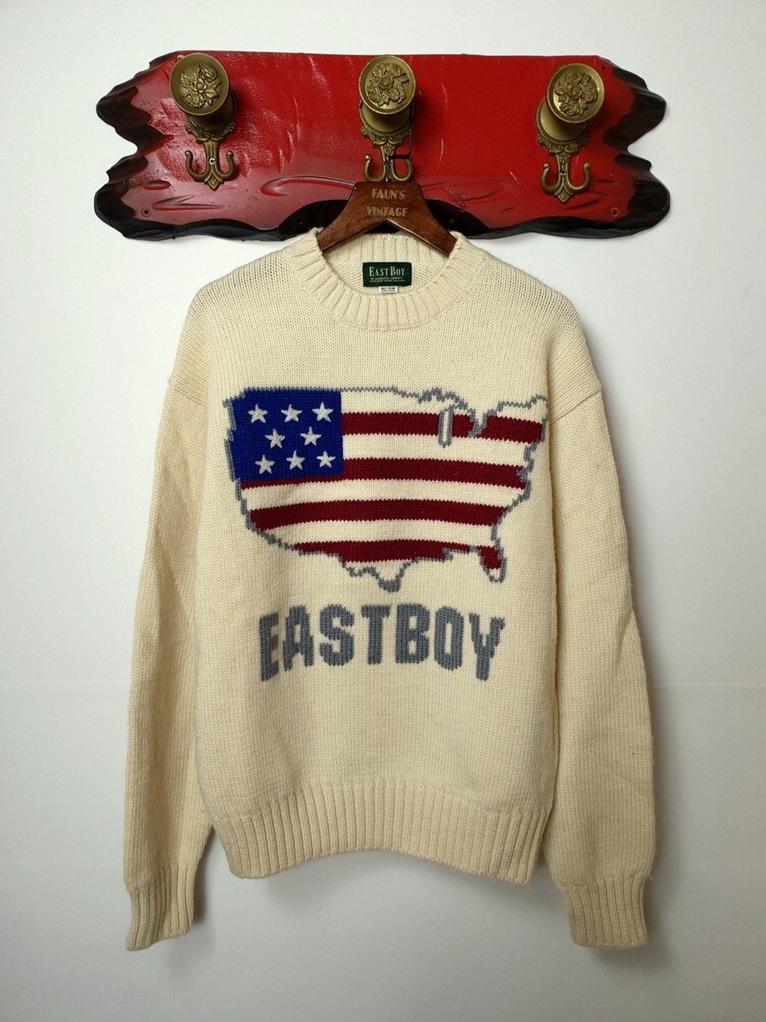 小龟葛葛-EASTBOY 美国国旗套头毛衣 - 男装针织衫/毛衣 - 羊毛 
