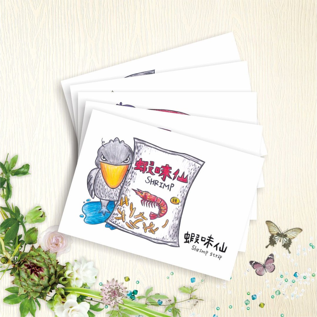 【台湾零食鸟】 明信片 - 宝岛食堂J - 5款各1张 - 卡片/明信片 - 纸 