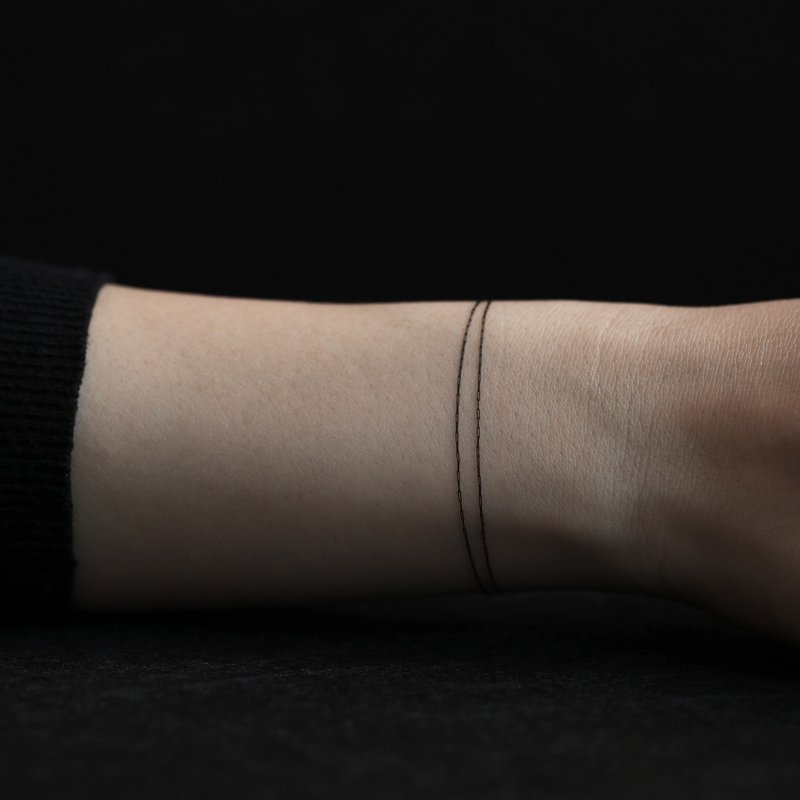 moorigin / Tattoo手链(双链款) - 手链/手环 - 不锈钢 
