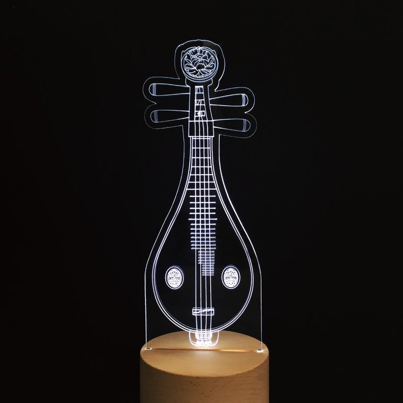 WD 原木夜灯 - 柳琴     国乐 / 音乐 / 夜灯 / MUSIC - 灯具/灯饰 - 木头 咖啡色