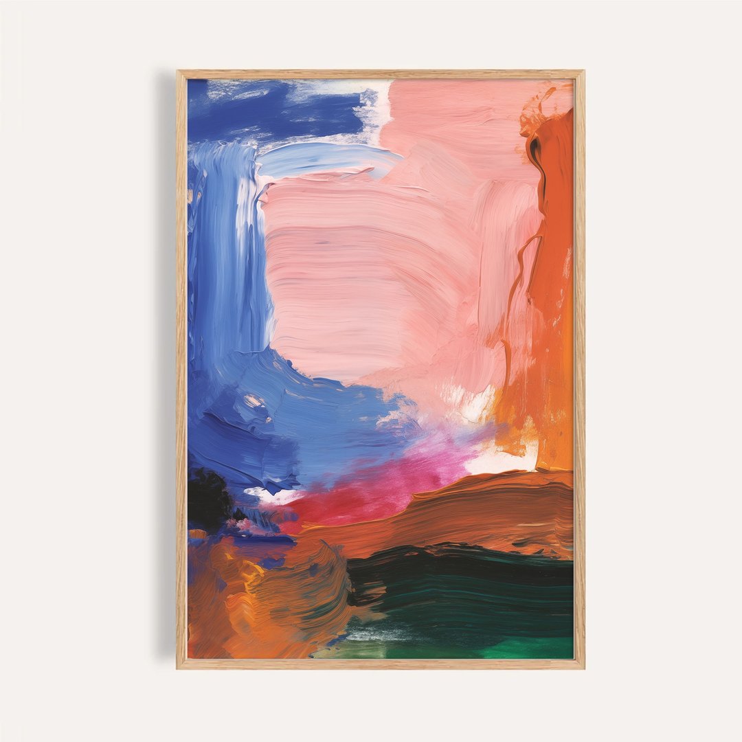 色彩流域 Flow of Colors / 当代版画抽象挂画 画芯 海报 - 海报/装饰画/版画 - 纸 