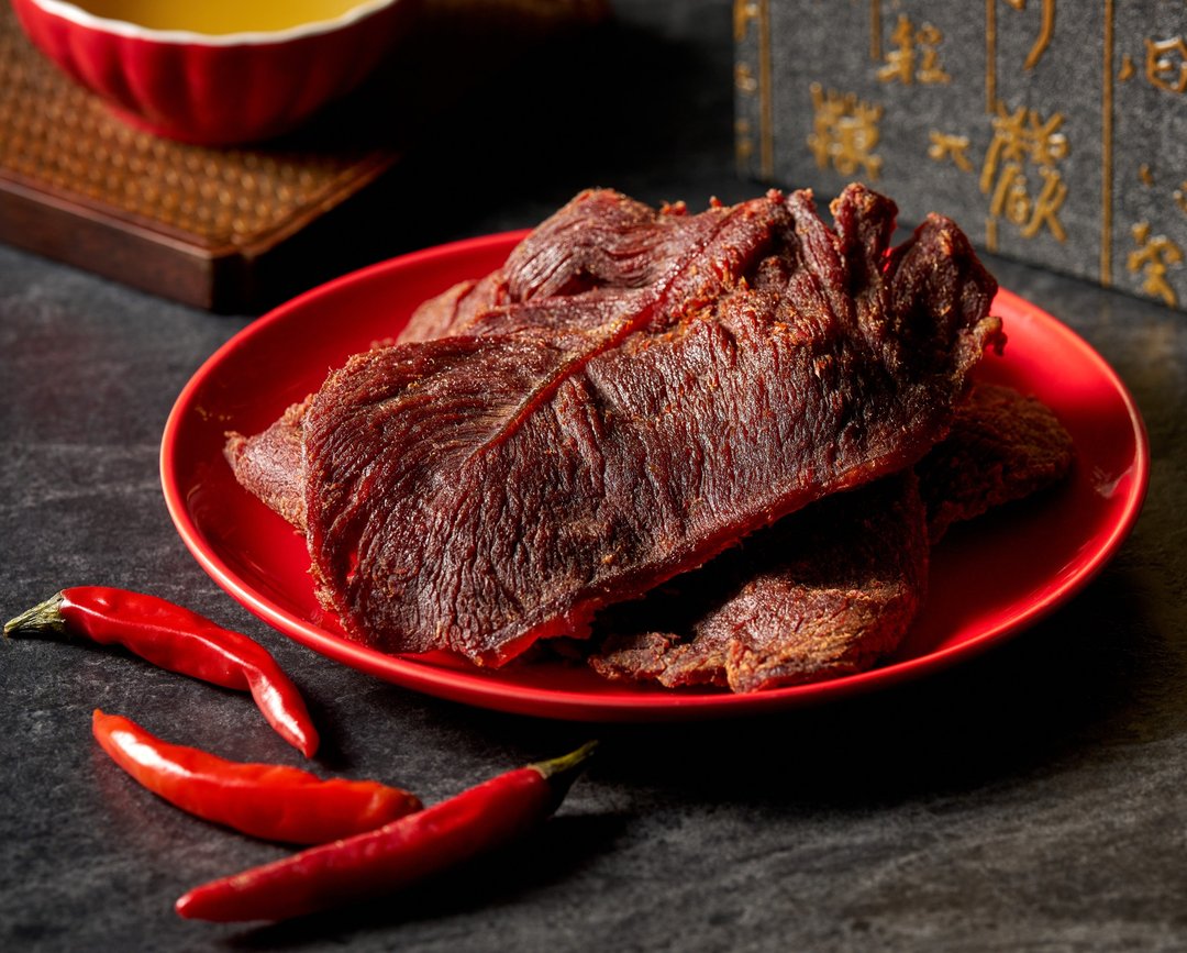 【滋美珍肉干店】辣味/麻辣 牛肉干 勇夺天下第一摊冠军140g/270g - 肉干/肉松 - 其他材质 红色