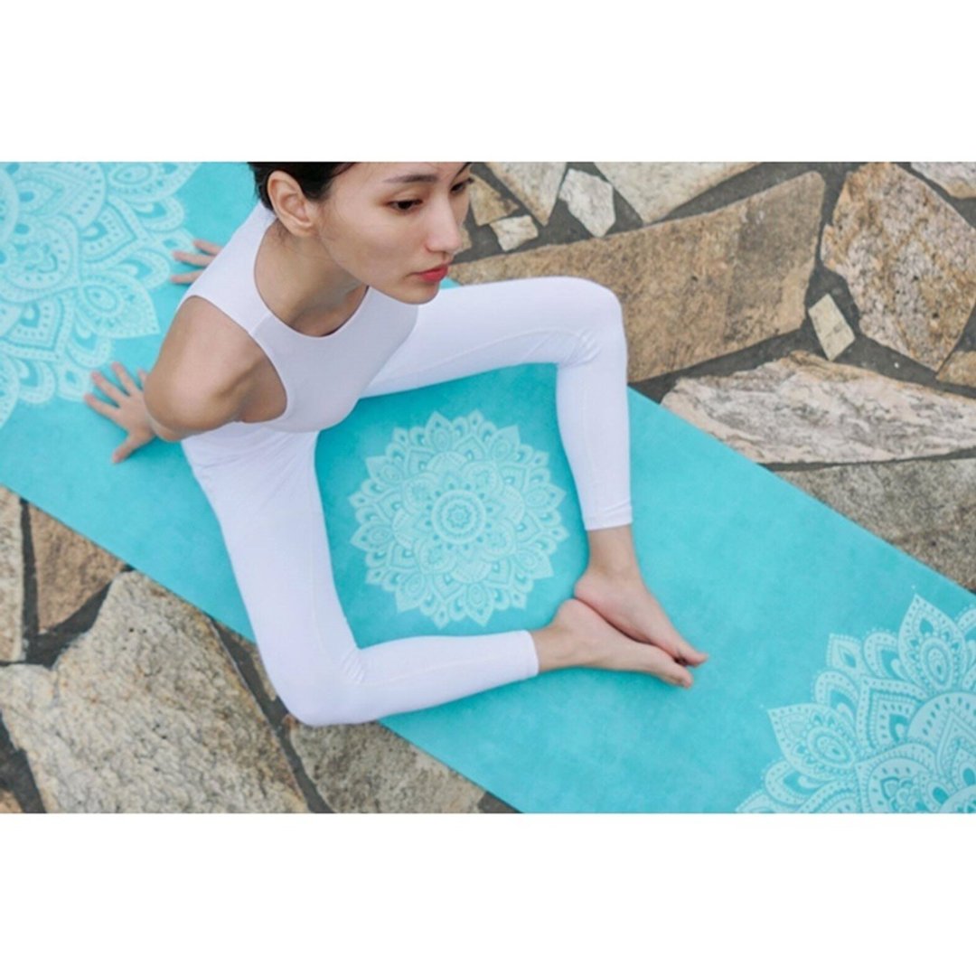 【Yoga Design Lab】Combo Mat 天然橡胶瑜珈垫3.5mm - Turquoise - 瑜珈垫 - 其他材质 蓝色
