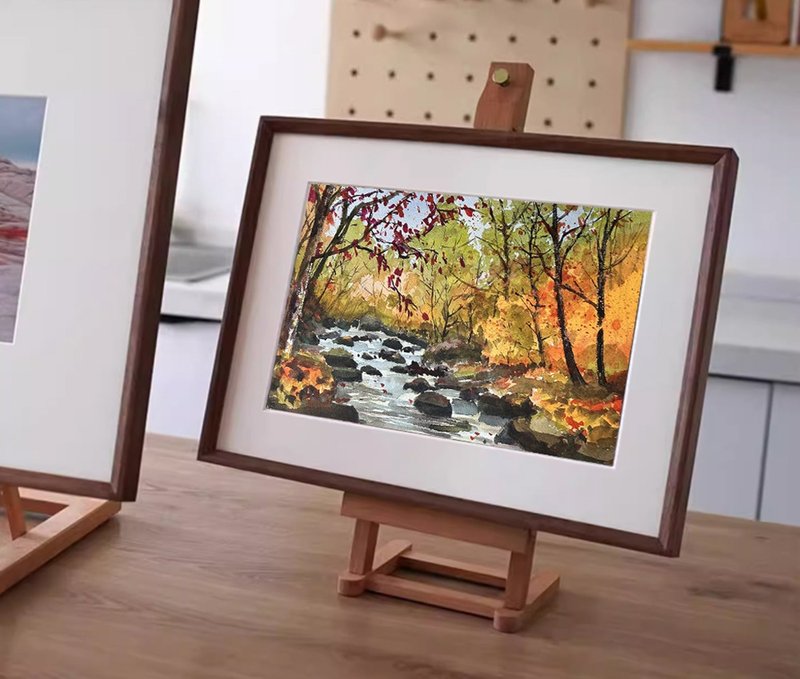 秋郊 | 疗愈水彩系列 水彩原画 - 海报/装饰画/版画 - 纸 白色