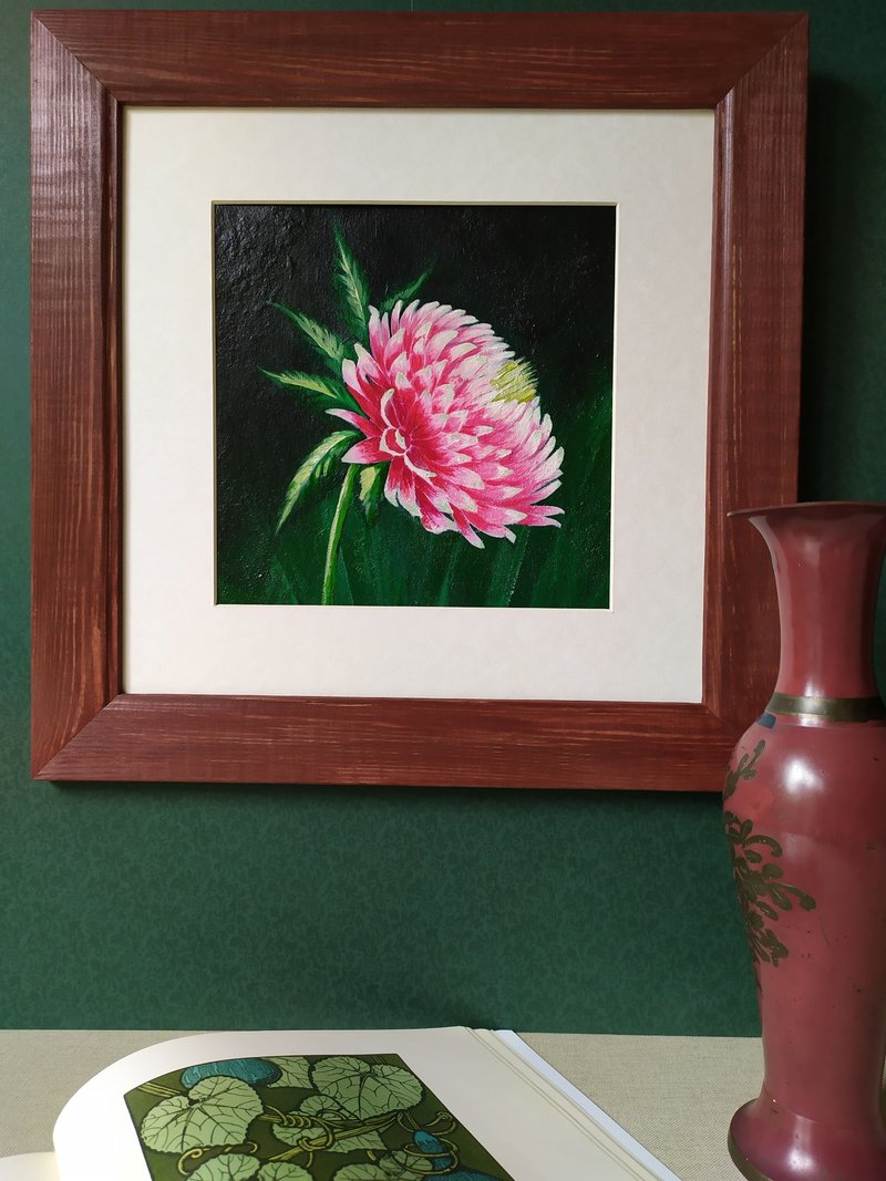 作者的画作——大丽花。来自大自然的灵感。艺术家的商店。 - 海报/装饰画/版画 - 环保材料 多色