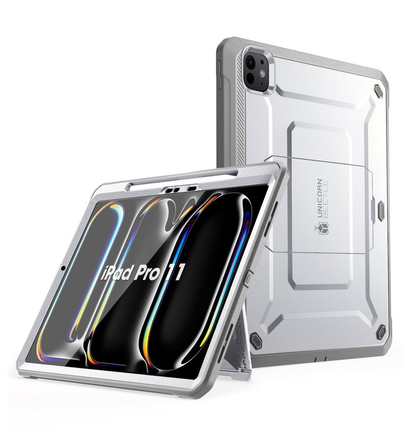 SUPCASE iPad Pro 11 寸 (2024) UB Pro 笔槽防摔壳 - 手机座/防尘塞 - 塑料 