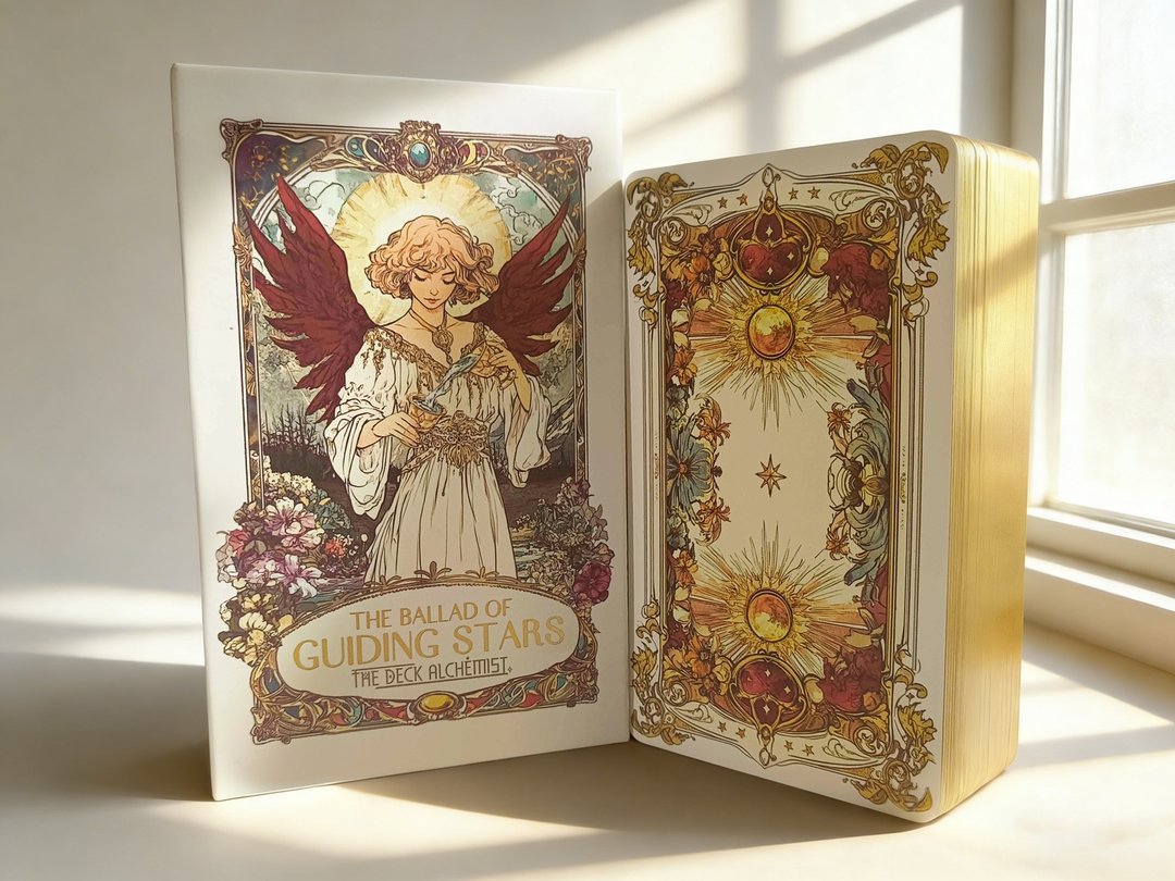 引航星歌塔罗牌 The Ballad of Guiding Stars Tarot - 桌游/玩具 - 纸 白色