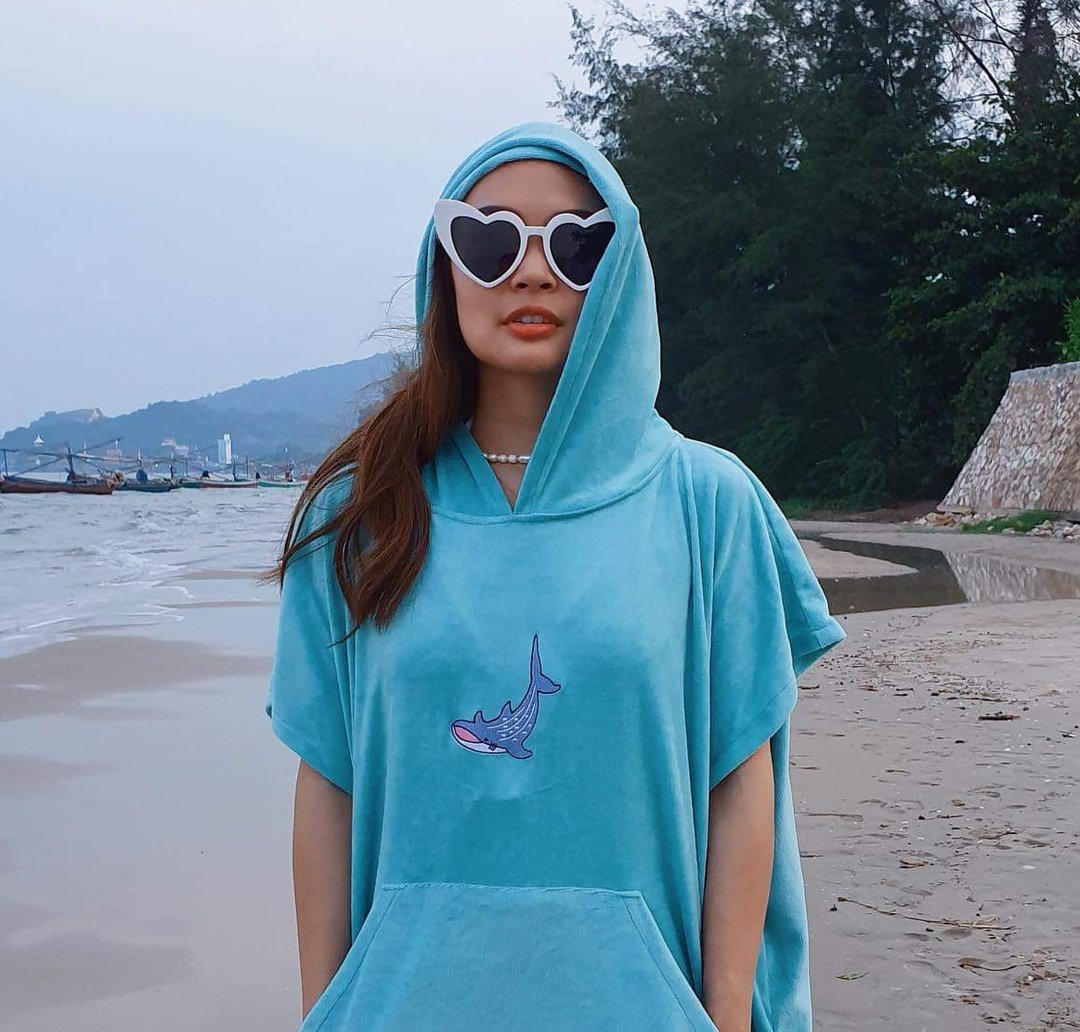 Whale shark Hood Towel - 其他 - 其他材质 蓝色